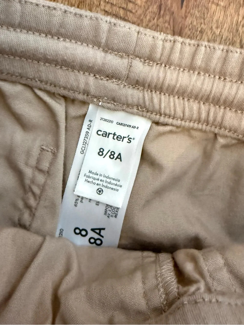 Carters khaki boys Pull-On Pants  size 8